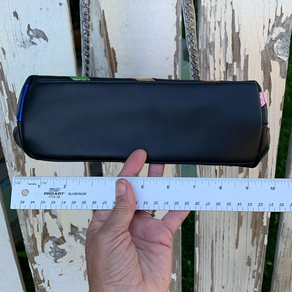 Kurt Geiger handbag crossbody metallic stripes black - Picture 8 of 16